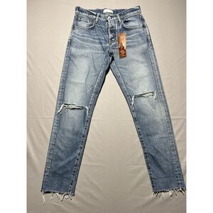 Moussy Vintage Blue‎ Light Wash Distressed Skinny Jeans Size 28